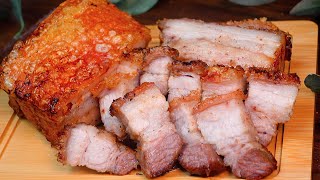 Easy Air Fryer Crispy Pork Belly Recipe 💯 Char Siu Pork With Crispy Skin [upl. by Nath]