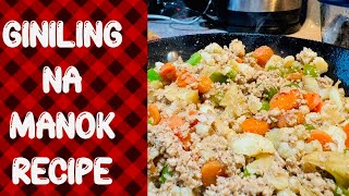 EASY GROUND CHICKEN RECIPE chicken recipes vegetables easyrecipe food foodgram [upl. by Ariem586]