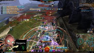 GW2 WvW  Rifle Staff Chronomancer  Pumping All the Boons [upl. by Sucramej]