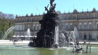 Brunnen Schlossanlage Neues Schloss Herrenchiemsee  Herreninsel  Chiemsee [upl. by Madalena]