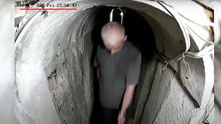 Newly released footage of Hamas chief Sinwar fleeing with his family in Gaza tunnel on Oct 6 2023 [upl. by Deutsch]