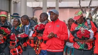 LIVE🛑 CS KIPCHUMBA MURKOMEN RECEIVES THE 2ND BATCH OF TEAM KENYA RETURNING HOME FROM PARIS JKIA [upl. by Eyks]