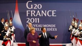 G20 Cannes vertice SarkozyMerkel sulla Grecia [upl. by Sheila]