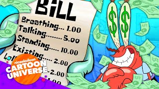 Mr Krabs Greediest Money Moments 🤑  SpongeBob  Nicktoons [upl. by Aita]