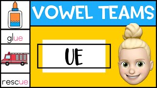 UE Vowel Team  UE Digraph  Phonics for Kids [upl. by Aehc]