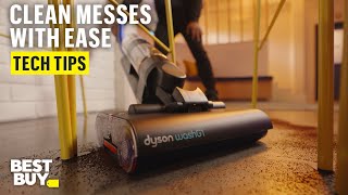 The Maneuverable and Powerful Dyson WashG1 Wet Cleaner – Tech Tips from Best Buy [upl. by Woodman]