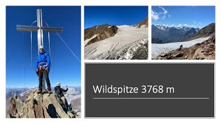 Wildspitze 3768m  Rofenkarferner und Jubiläumsgrat via Breslauer Hütte am 10082022 [upl. by Aryahay265]