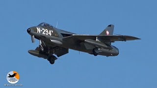 Hawker Hunter HOWLING SOUND  Leeuwarden AB EHLW [upl. by Pembrook197]