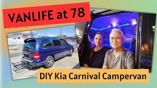 Vanlife at 78  DIY Kia Carnival Campervan  Vanlifer Feature 1  Senior Vanlifers [upl. by Darom]