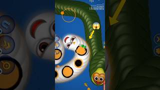 Wormszone Magic🐍 Game play Short snack worms youtubeshort slitheriowormatiogames [upl. by Trella137]