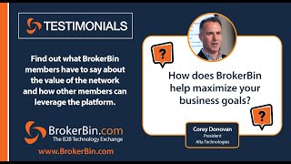 BrokerBin Testimonial  Alta Technologies  Maximize Your Business Goals [upl. by Cowley]