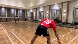 Badminton 1v1 vs Vikram bhaiya  game 1 amp 2 [upl. by Nylyak]