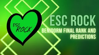 Benidorm Fest Final Predictions y TOP 8  Spain  Eurovision 2024  National Final  ESC Rock [upl. by Annael32]