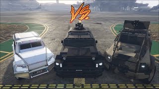 GTA 5  Durability Test Menacer vs Insurgent Nightshark [upl. by Branca]