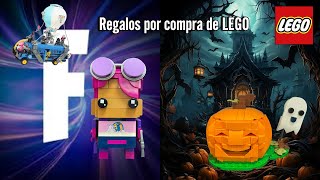 LEGO Regalos por compra Calabaza de Halloween y Bombardera Brillante de Fortnite  40697 amp 40728 [upl. by Shutz]