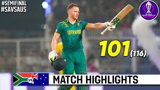 South Africa vs Australia World Cup 2023 Semi Final Highlights  SA vs AUS Semi Final Highlights [upl. by Hamehseer]