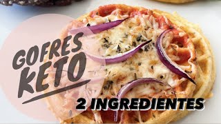 🧇 GOFRES KETO  CHAFFLES 2 o 4 INGREDIENTES [upl. by Royall]