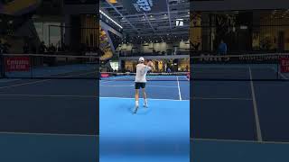 Jannik Sinner training ATP Finals 2024 Torino 🦊👊🏻🎱🇮🇹 [upl. by Drahcir]