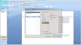 Printing Code 39 Barcodes in Crystal Reports 2011 [upl. by Loredo]