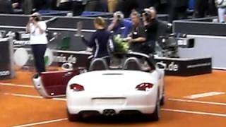 Winning ceremony of Svetlana Kuznetsova vs Dinara Safina  Porsche Tennis Grand Prix 2009 33 [upl. by Suolhcin]