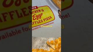 CICIS PIZZA NEW EGGOS CHICKEN AND WAFFLES PIZZA 🍕 foodasmr foodlover cicispizza shorts pizza [upl. by Noonberg]