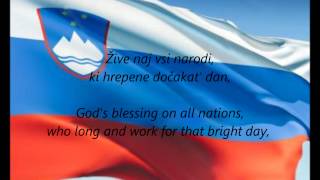 Slovenian National Anthem  quotZdravljicaquot SLEN [upl. by Ais]