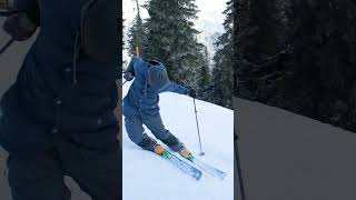 Challenge Your Ski Carving with Steep Terrain  shorts [upl. by Akela]