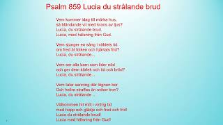 Psalm 859 Lucia du strålande brud [upl. by Suired232]