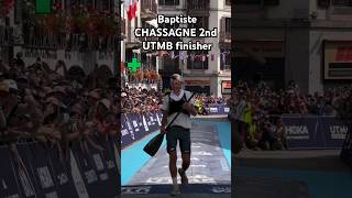 Baptiste Chassagne 2nd UTMB finisher ultrarunning trailrunning [upl. by Dame]