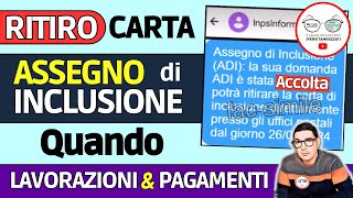 ASSEGNO di INCLUSIONE ⚠️ SMS RITIRO CARTA PAGAMENTI LAVORAZIONI spese VIETATE PRELIEVI BONIFICO AUU [upl. by Weinman340]