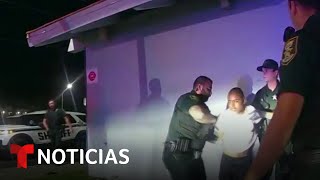 Policía de Florida murió por causas naturales y acusan a migrante guatemalteco  Noticias Telemundo [upl. by Haskel]