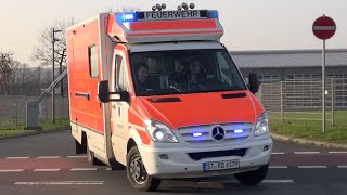 HornspielHeckgruß RTW 1 und 2 der Feuerwehr Ibbenbüren [upl. by Llehsad]