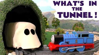 Thomas and Friends Toy Trains Tunnel Ghost Game [upl. by Trisha]