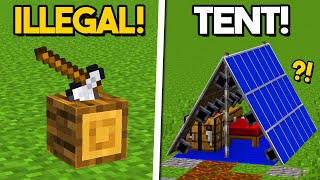 10 Useful DAY 1 Build Hacks in Minecraft [upl. by Crudden]