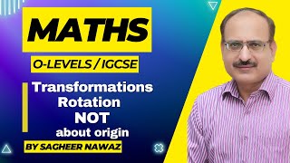 Rotation not about origin I Two methods I Clockwise and anticlockwise I Maths I O LEVEL I IGCSE [upl. by Geis]