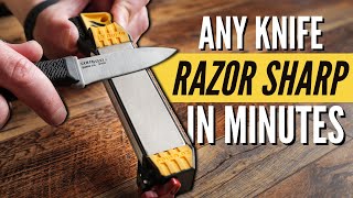 How to Sharpen ANY Knife RAZOR Sharp with Work Sharp Field Sharpener [upl. by Erdnoed381]