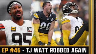 TJ WATT ROBBED AGAIN OF DPOY  Steelers Hire NEW WR amp QB Coach  Art Rooney QB Comments  SCP Ep 46 [upl. by Asa]