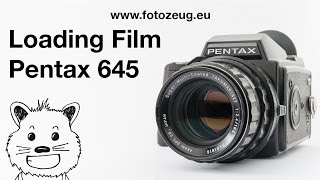 Pentax 645  Loading Film [upl. by Eneladgam63]