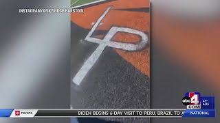 Skyridge High School football field vandalized [upl. by Arhsub]