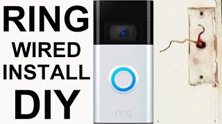 How To Install A Ring Video Doorbell 2nd Generation 2020  Hardwire Installation Of 1080p Door Bell [upl. by Giark]