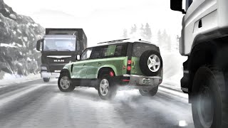 Realistic Hydroplane and Icy Crashes 04  BeamNGdrive [upl. by Aubyn]