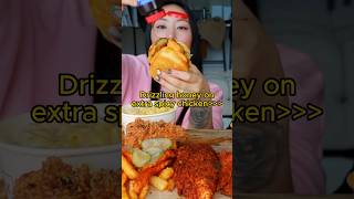 Hot honey  spicy chicken  ✨🤤 mukbang spicychicken [upl. by Valdes]