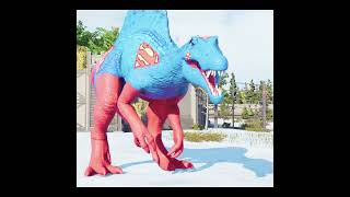 🦖 Jurassic World Evolution 2 🦕SpiderMan TRex VS Spinosaurus amp Indominus Rex Dinosaurs Fight [upl. by Giglio489]