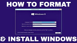 Windows 81 Formatting and Clean Installation [upl. by Nawek]