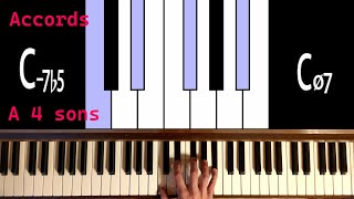 Accords à 4 sons  tutoriel piano [upl. by Monia557]