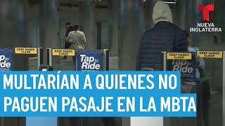 La MBTA podría implementar multas por evasión de tarifa [upl. by Strait48]