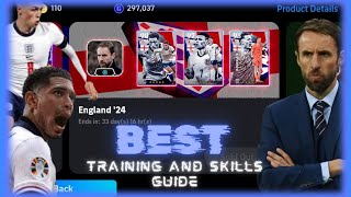 ENGLAND Pack COMPLETE Guide Best Training Skills Formation Playstyle efootball pes pesmobile [upl. by Neffets]