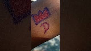 D letter tattoo [upl. by Ambur]