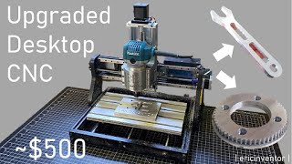 Upgraded Desktop CNC 3018 cuts Aluminum FAST [upl. by Hazmah]