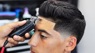 HAIRCUT TUTORIAL SEAN ODONNELL TAPER FADE BLOW DRY AND STYLE [upl. by Ayojal]